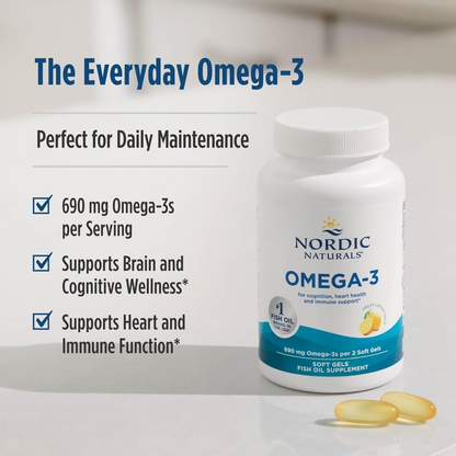 Nordic Naturals Omega-3, Lemon Flavor